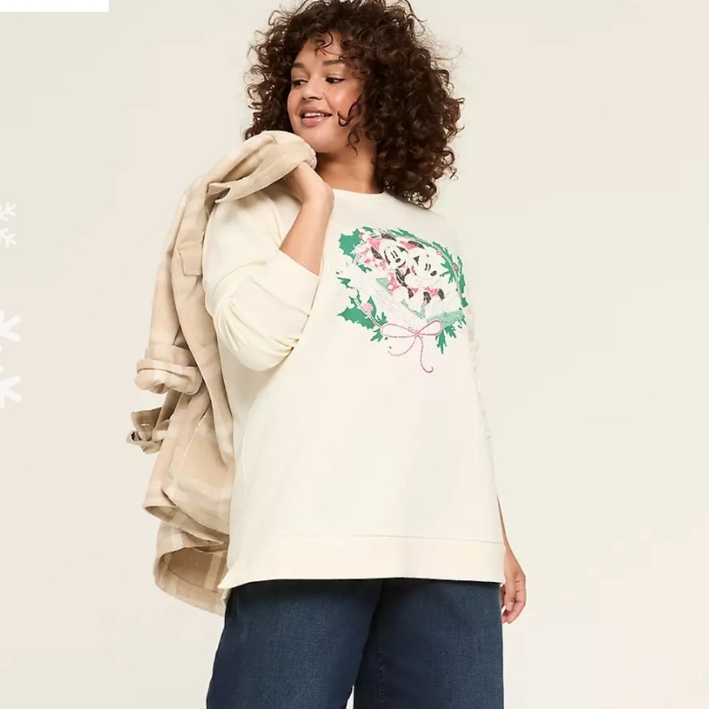 Disney Christmas Plus Size Sweater NWT - Picture 1 of 5